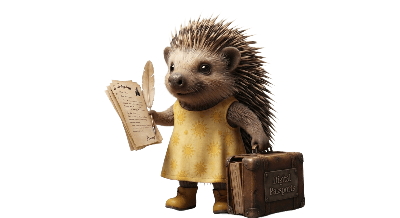 Penny Porcupine character illustration